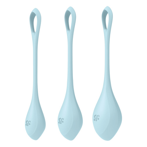 Satisfyer Yoni Power 2 Kegel Balls LIGHT BLUE 3-PIECE SET - Image 4