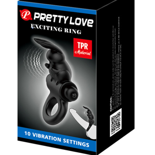 Pretty Love Exciting Vibrating cock ring ONE SIZE
