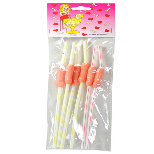 Penis Cocktail Sipper Straws (6 pcs)