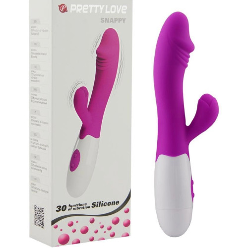 Pretty Love Snappy silicone dildo rabbit vibrator 19 X Ø 3,2 cm
