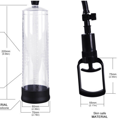 Penis Pump Enlarger Vacuum Erection Enhancer 22 x Ø 6.8 cm - Image 5