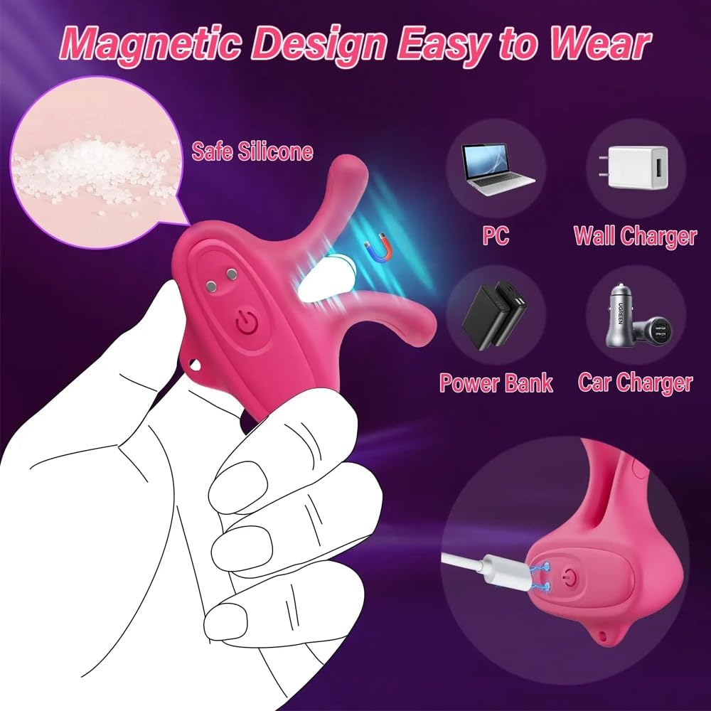 Nipple Sex Toys Vibrator Nipple Clamps G Spot Vibrator for Women, BDSM Adult Toys with 9 Vibration Modes Couple Sex Toys Sex Pleasure - Image 4