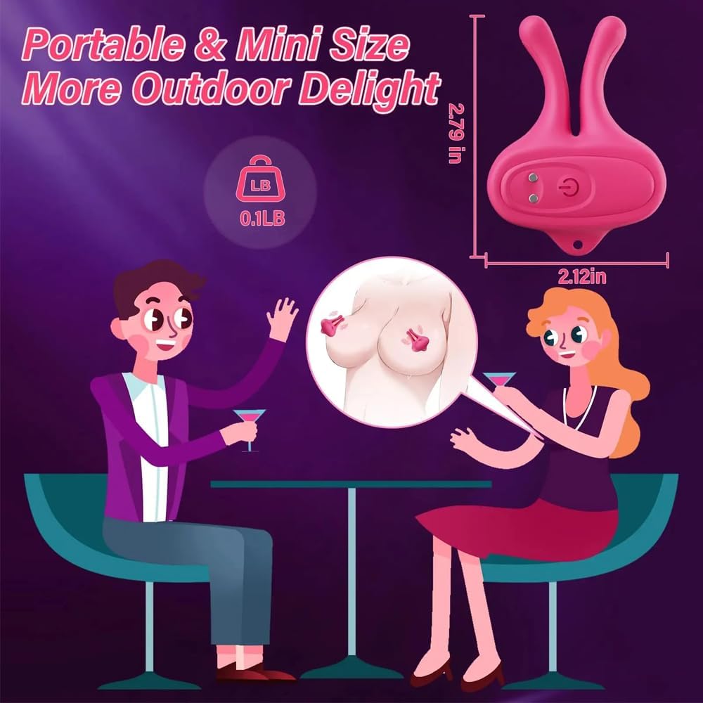 Nipple Sex Toys Vibrator Nipple Clamps G Spot Vibrator for Women, BDSM Adult Toys with 9 Vibration Modes Couple Sex Toys Sex Pleasure - Image 6